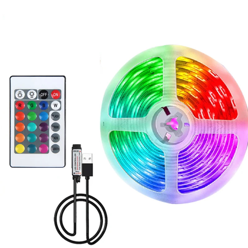 🌈 Bande LED RGB FRST – Ambiance Lumineuse avec Télécommande IR (5V)