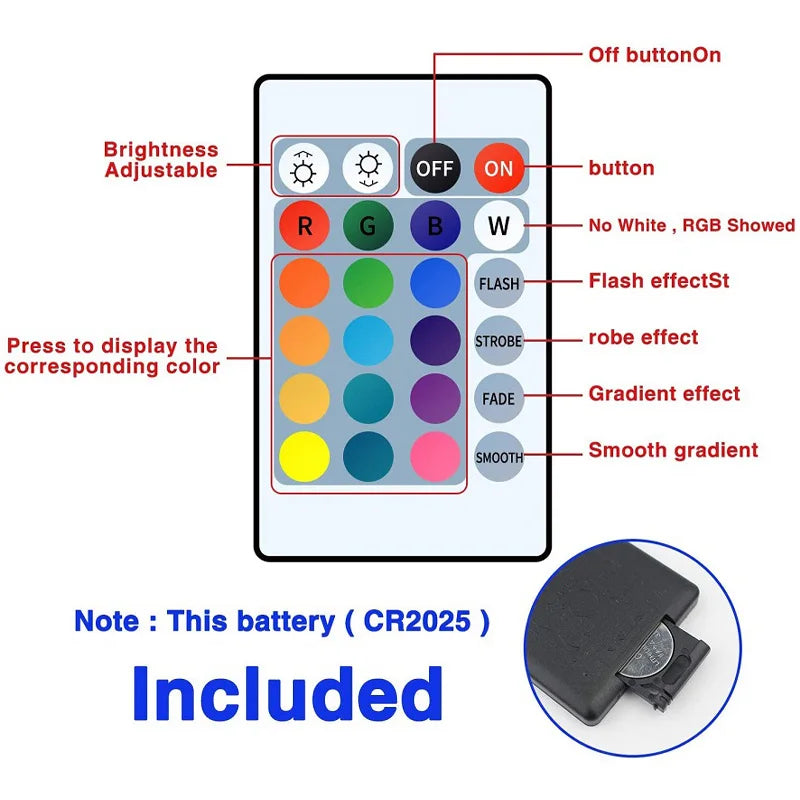 🌈 Bande LED RGB FRST – Ambiance Lumineuse avec Télécommande IR (5V)