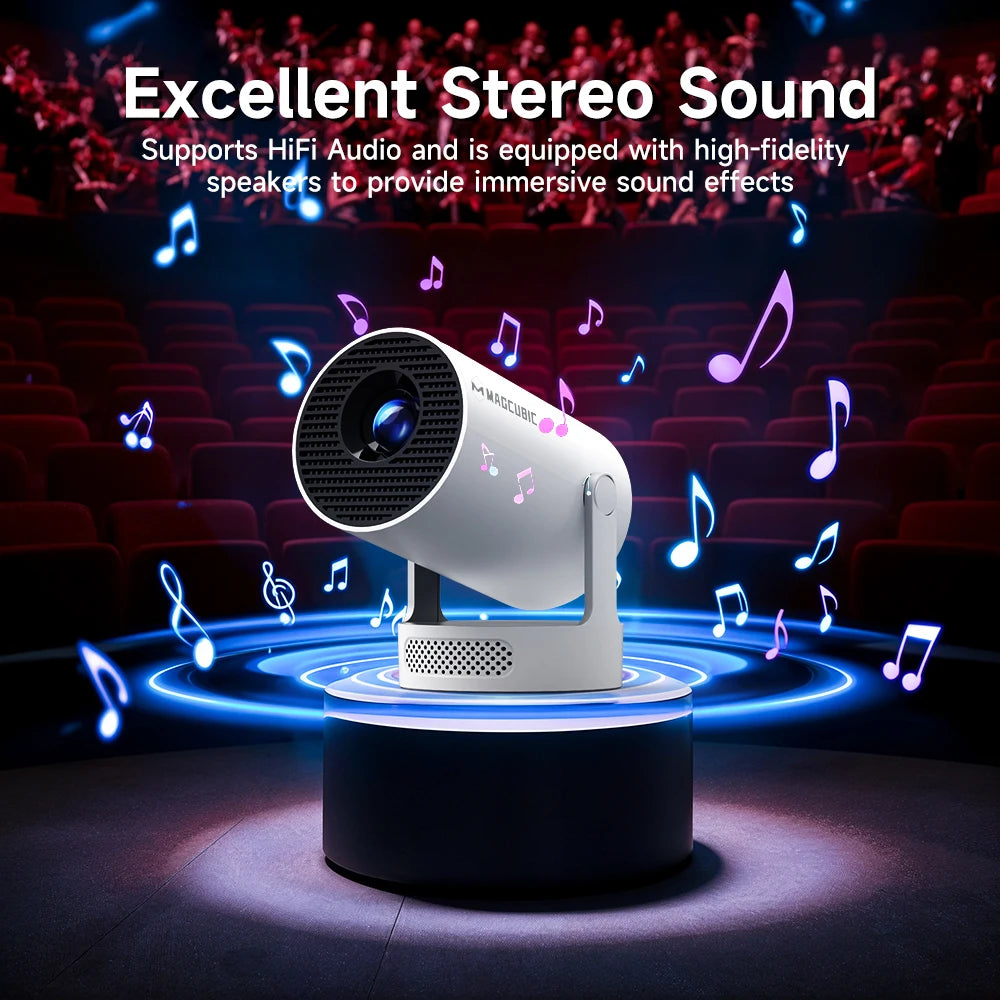 🎥 Magcubic Vidéo-Projecteur HY300 Pro – Android 11, 4K Support, 290 ANSI Lumens