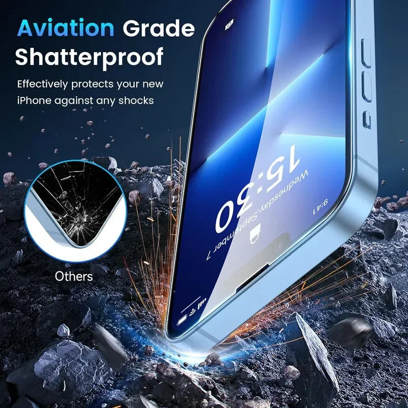 🛡️ 5x Film Protecteur en Verre Trempé Arvin – Compatibilité iPhone 6 à iPhone 16 Pro Max